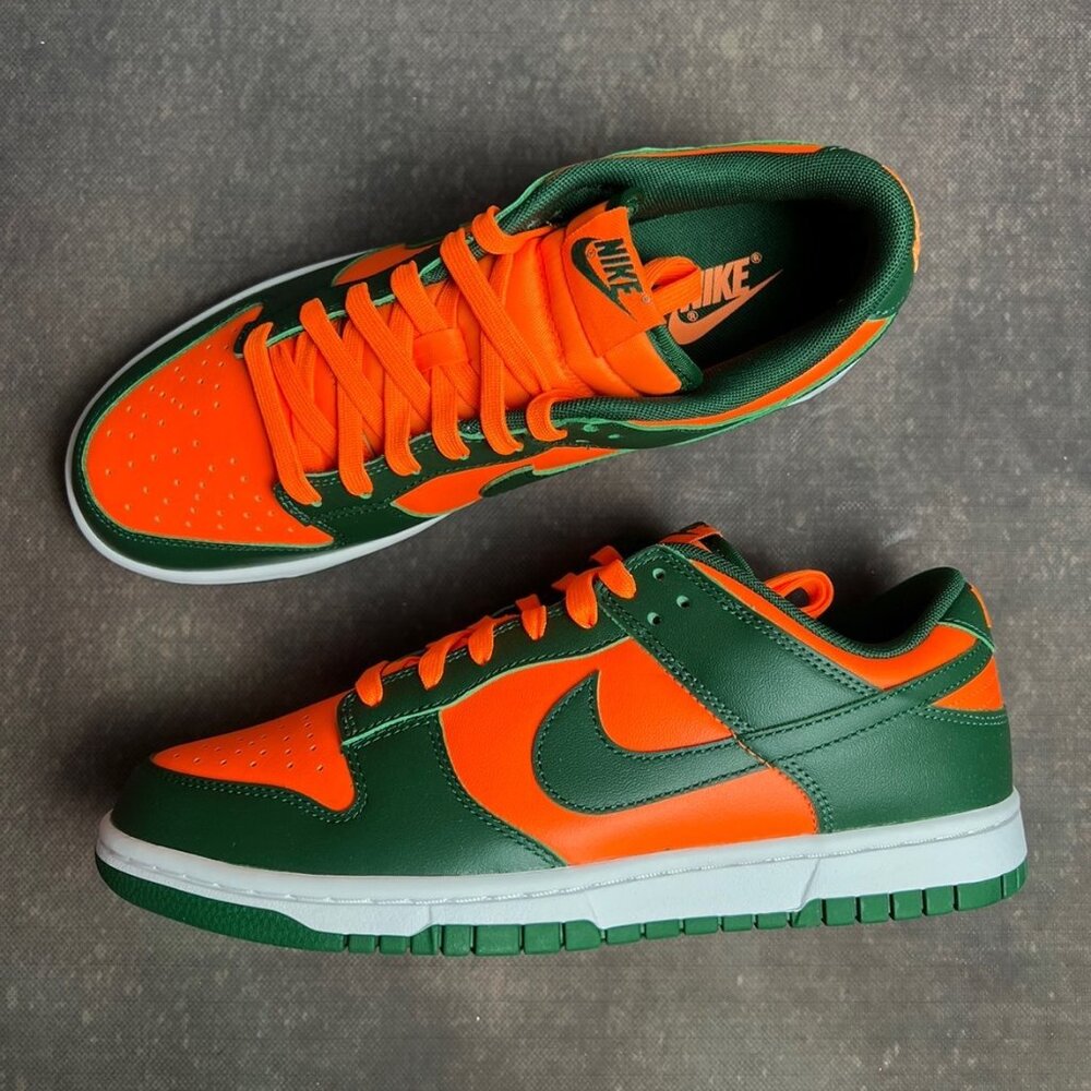 Nike Dunk Low Retro Miami Hurricanes Men's Size 10